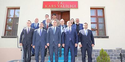 Azerbaycan Heyetinden Vali Türker Öksüz'e ziyaret