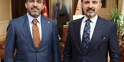 Kars Milletvekili Adem Çalkın, İçişleri Bakan Yardımcısı Bülent Turan'ı ziyaret etti