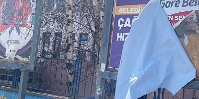Kars'ta DEM Parti'nin Afişlerini parçaladılar