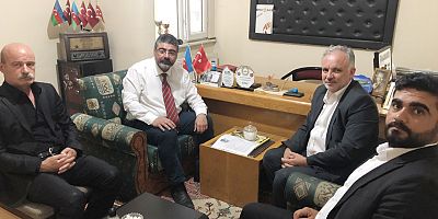 Ses Partisi Genel Başkanı Ayhan Bilgen, Kars Gazeteciler Cemiyeti Başkanı Ercüment Daşdelen’i ziyaret etti
