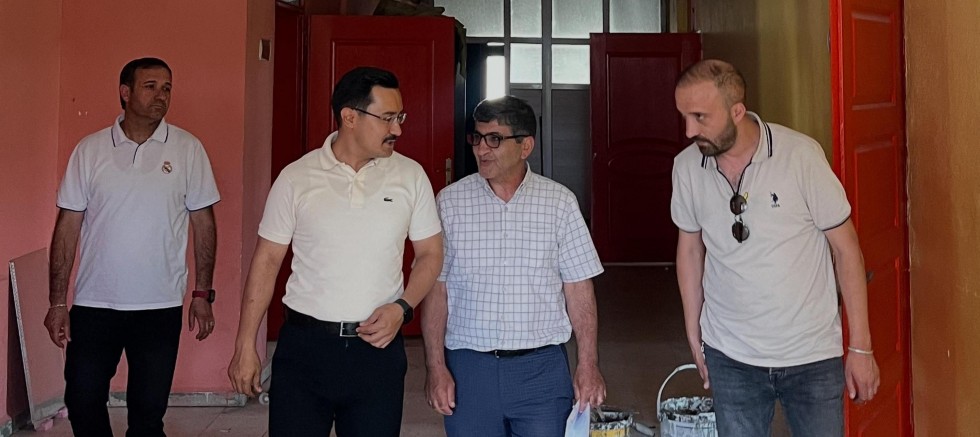Akyaka Gençlik merkezinde bakım çalışmaları başladı
