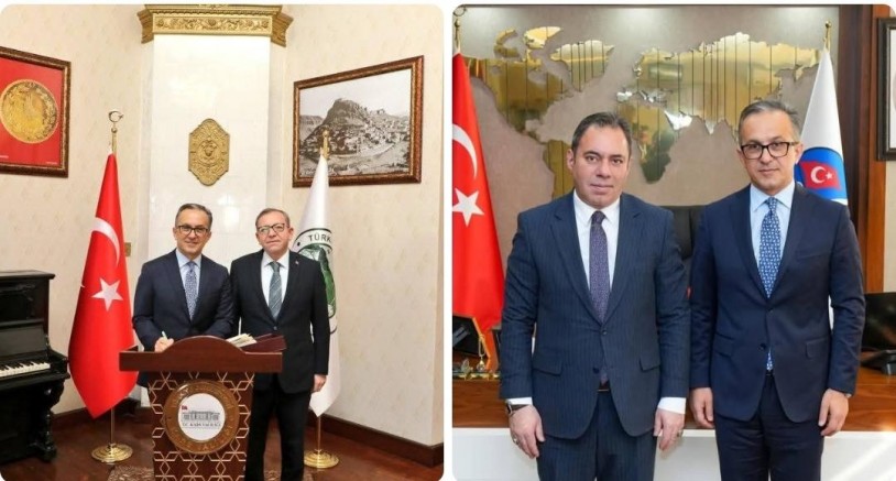 Azerbaycan heyeti, Vali Polat ve Başkan Senger ile bir araya geldi