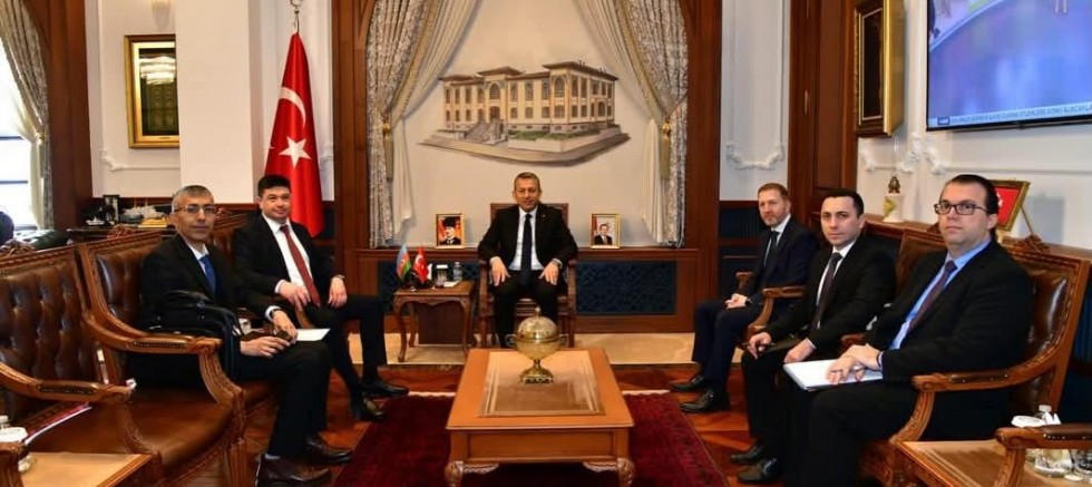 Azerbaycan Heyetinden Trabzon Valisi Tahir Şahin’e Ziyaret