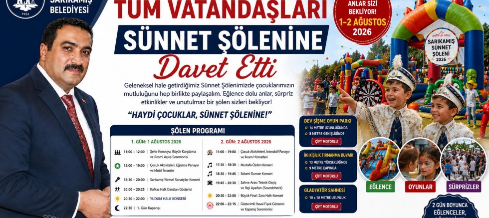 Başkan Serdar Kılıç'tan Toplu Sünnet Şölenine Davet