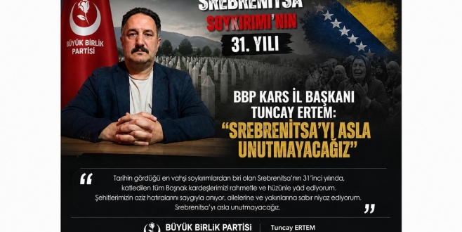 BBP Kars İl Başkanı Ertem: 