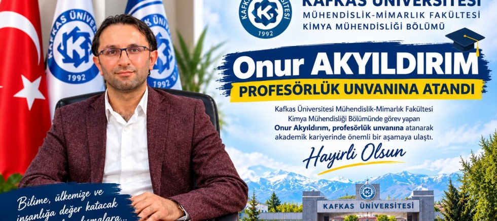 Dr.Onur Akyıldırım, Profesörlük Unvanına Atandı