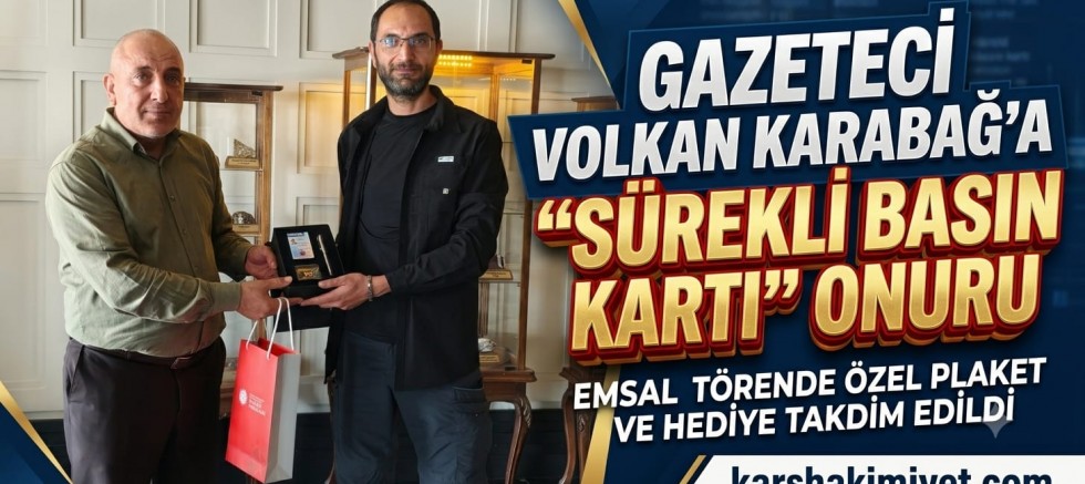 Gazeteci Volkan Karabağ'a 