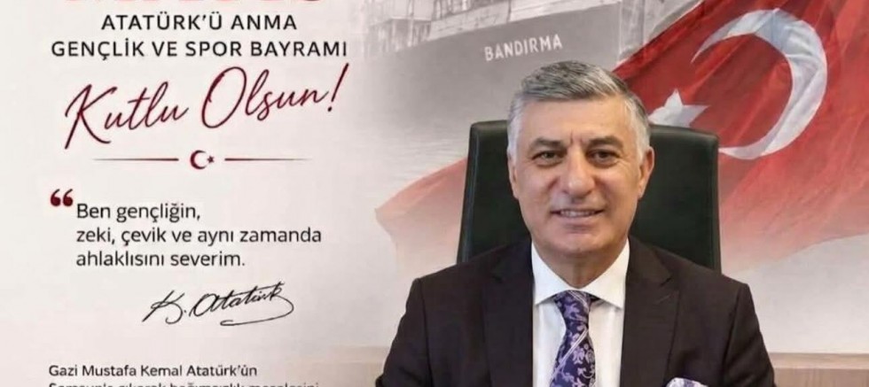 Başkan Çetin Nazik'ten 19 Mayıs Gençlik ve Spor Bayramı mesajı