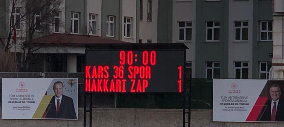 Kars 36 Spor, Hakkari Zap Spor ile 1-1 Berabere Kaldı