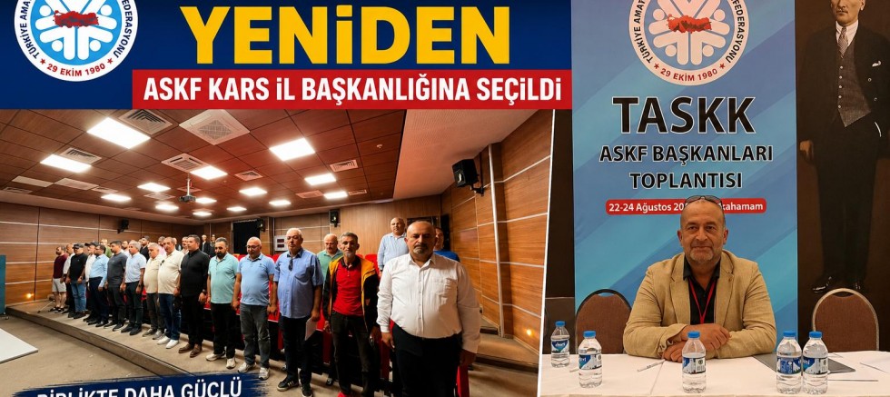 Kars ASKF Başkanlığında Tuncay Altunterim yeniden güven tazeledi