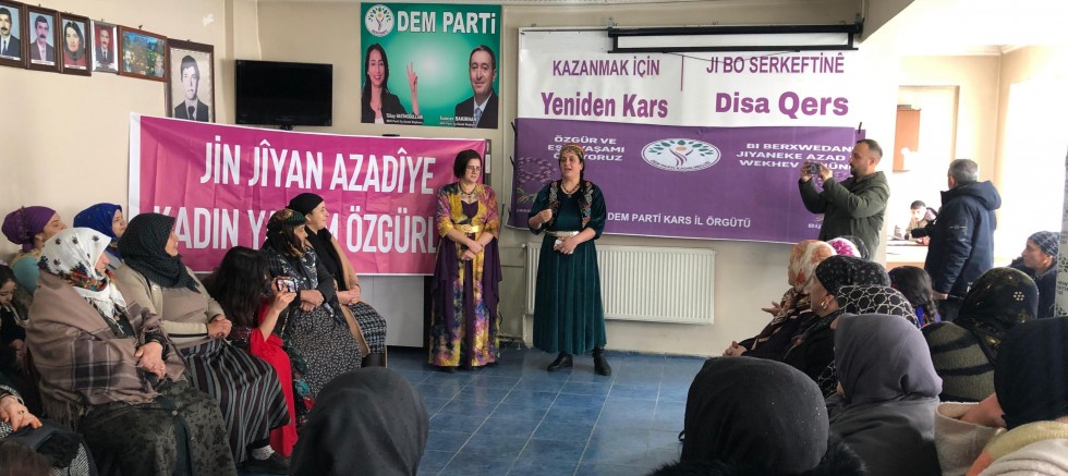 Kars DEM Parti 8 Mart'ı müziksiz ve halaysız kutladı
