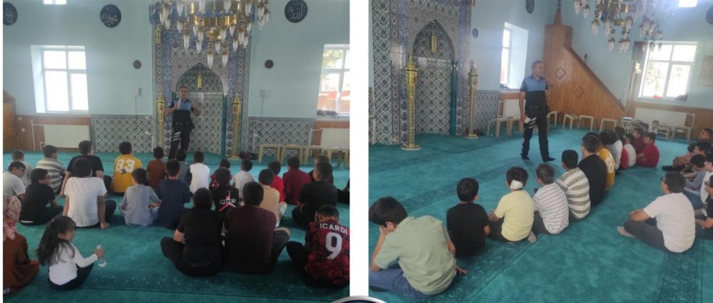 Kars Emniyetinden Yaz Kur'an Kursu Öğrencilerine Güvenlik Eğitimi