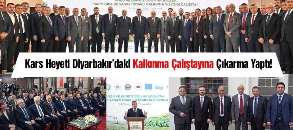 Kars heyeti Diyarbakır’daki kalkınma çalıştayına çıkarma yaptı