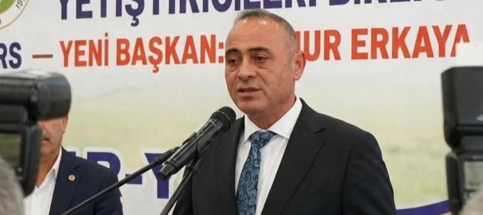 Kars Koyun ve Keçi Yetiştiricileri Birliği Başkanı Cumhur Erkaya, seçildi