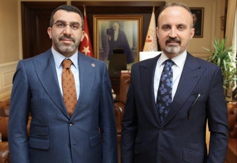 Kars Milletvekili Adem Çalkın, İçişleri Bakan Yardımcısı Bülent Turan'ı ziyaret etti