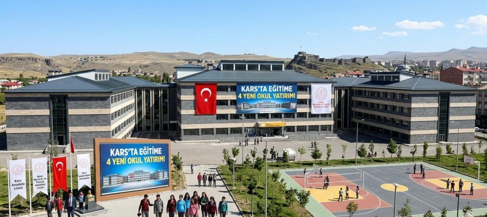 Kars’ta 4 Yeni Okul Yapım Sözleşmeleri İmzalandı