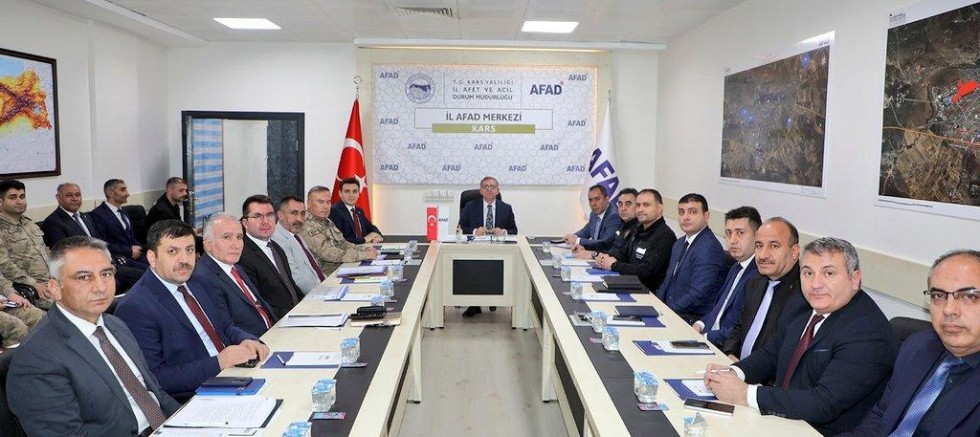Kars’ta Afet ve Acil Durum Koordinasyon Kurulu Toplantısı Yapıldı