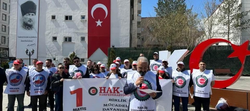 Kars’ta HAK-İŞ: “Emeğin ve Alın Terinin Sesi Olmak İçin Meydanlardayız”