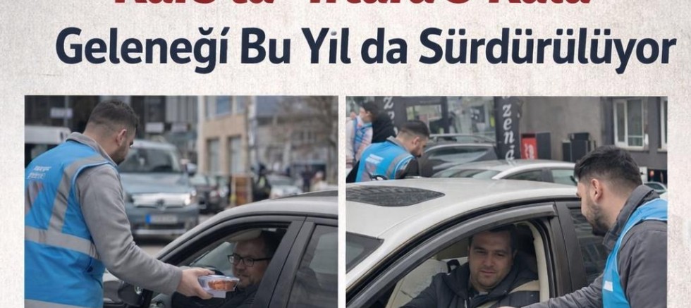 Kars’ta “İftara 5 Kala” geleneği bu yıl da sürdürülüyor