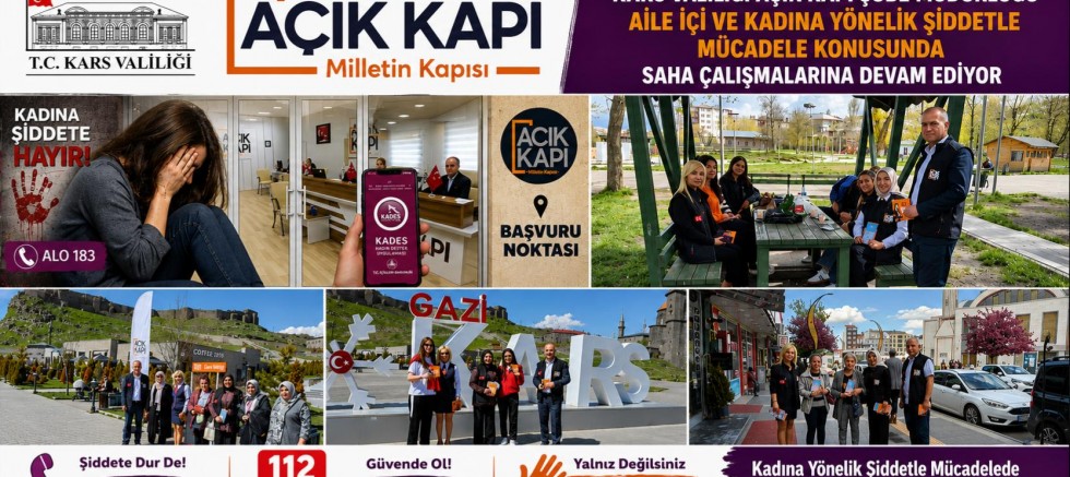 Kars'ta Kadına Yönelik Şiddetle Mücadele Çalışmaları Aralıksız Sürüyor