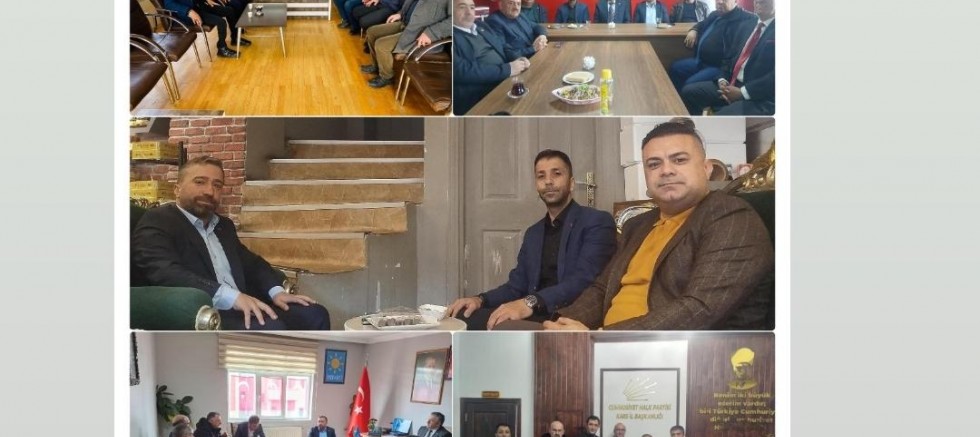 Kars’ta siyasi partiler arasında bayramlaşma trafiği