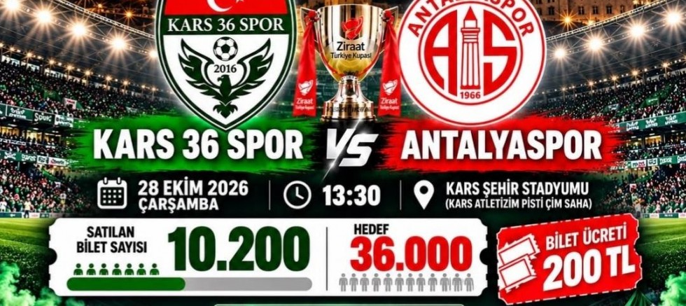 KARS’TA TARİHİ MAÇ ÖNCESİ HEDEF 36 BİN BİLET!