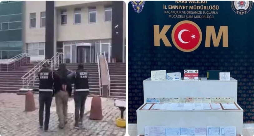 Kars’ta Milyonluk Senetler ve Uyuşturucu Ele Geçirildi
