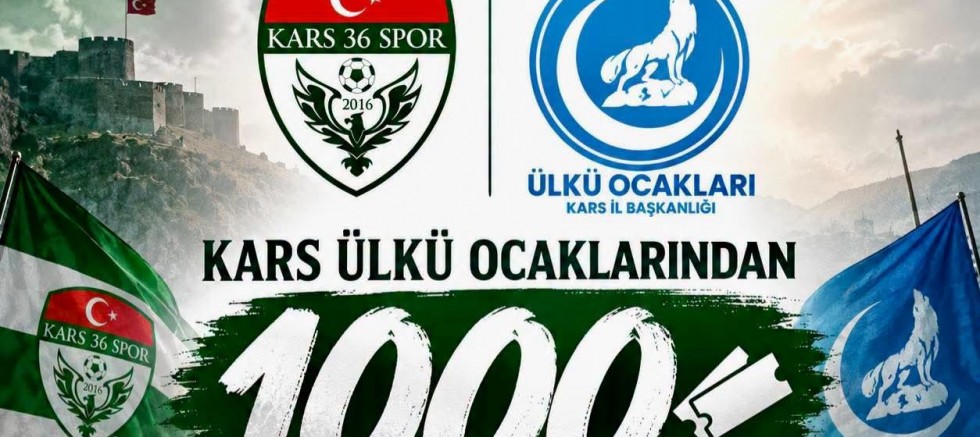 Kars Ülkü Ocakları’ndan Kars 36 Spor’a 1.000 Biletlik Destek