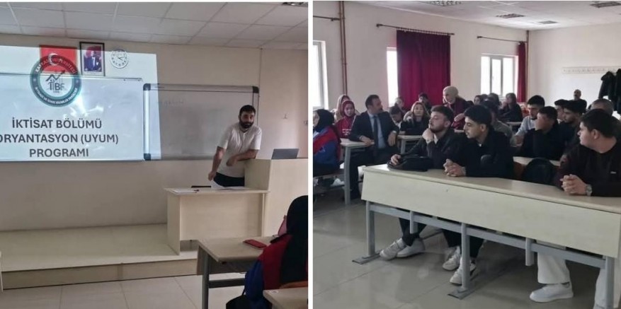 KAÜ iktisat bölümünde yeni öğrencilere oryantasyon eğitimi