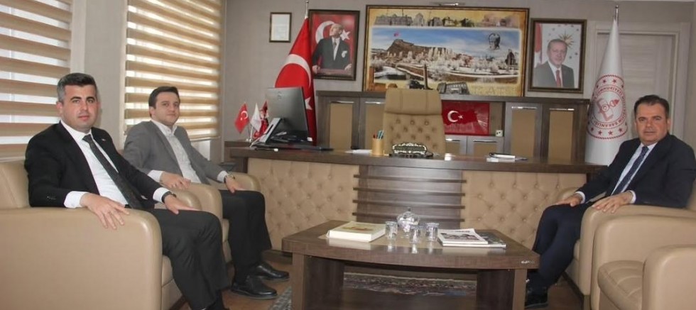 Kaymakamlardan Milli Eğitim Müdürü Vasıf Munis’e Ziyaret