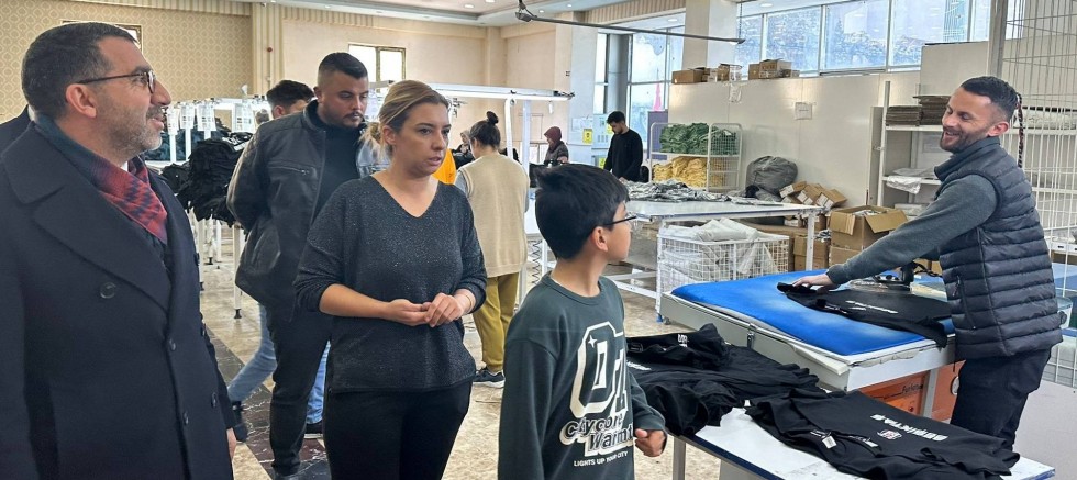 Milletvekili Adem Çalkın’dan Tekstil Atölyesinde inceleme