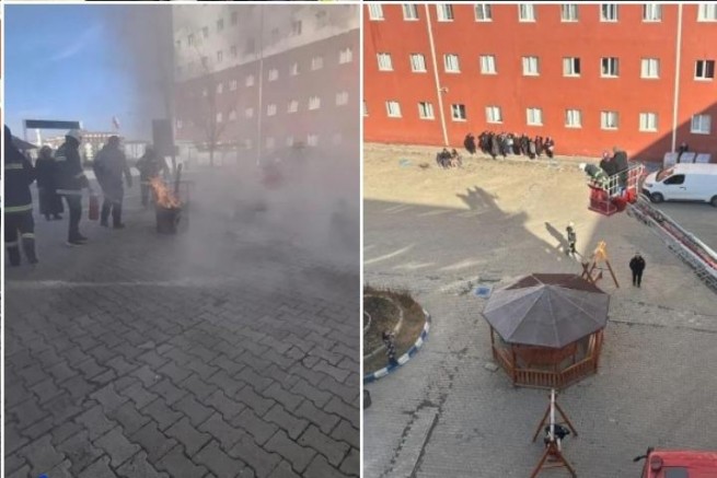 Murat Çobanoğlu Yurdu’nda Yangınla Mücadele Eğitimi