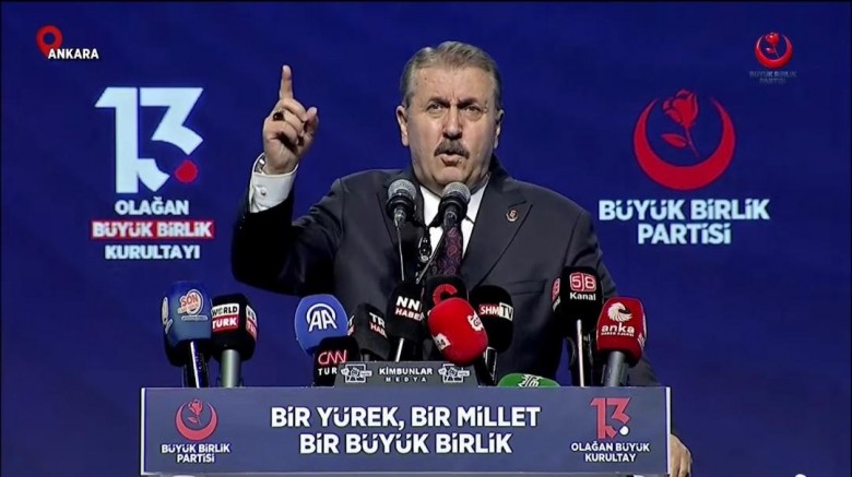 BBP’de Mustafa Destici, yeniden güven tazeledi