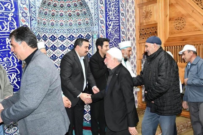Sarıkamış’ta Protokol ve Vatandaşlar tek tek bayramlaştı