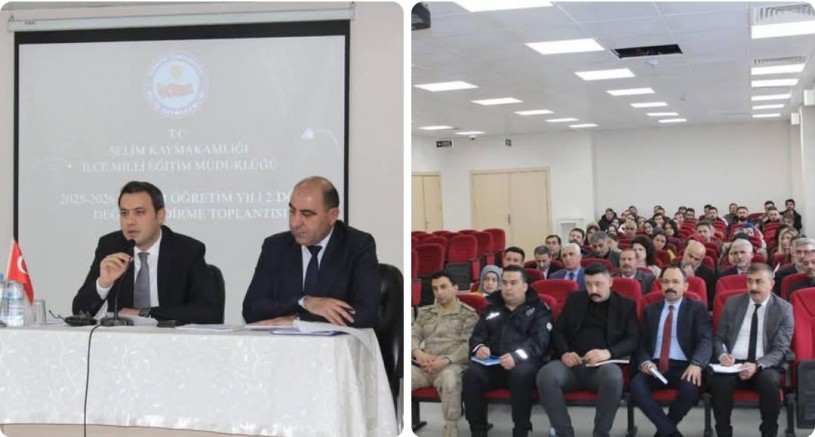Selim’de eğitim öğretim yılı değerlendirme toplantısı yapıldı
