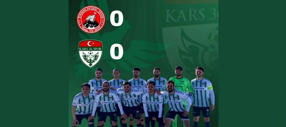 Şırnak Petrol – Kars 36 Spor Karşılaşması Golsüz Sona Erdi