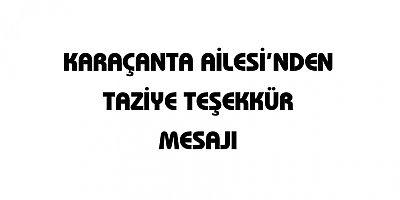 Taziye Teşekkür Mesajı