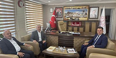 Ahmet Arslan'dan Milli Eğitim Müdürü Vasıf Münis'e Ziyaret