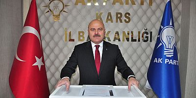AK PARTİ KARS İL BAŞKANI MUAMMER SANCAR’DAN TEŞEKKÜR MESAJI