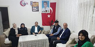 AK Parti Kars Milletvekili Adem Çalkın, bayramda Şehit Ailelerini unutmadı