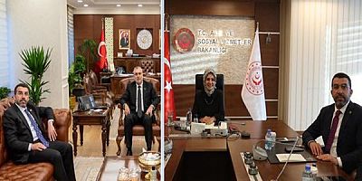 AK Parti Kars Milletvekili Adem Çalkın’dan Bakan Işıkhan ve Göktaş’a ziyaret