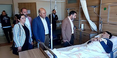 AK Parti Kars Milletvekili Adem Çalkın’dan, tedavi gören hastalara ziyaret