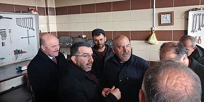 AK Parti Kars Milletvekili Adem Çalkın, Organize Sanayi Esnafını ziyaret etti