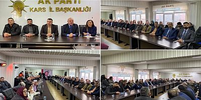 AK Parti Kars Milletvekili  Çalkın, parti teşkilatı ile bir araya geldi 