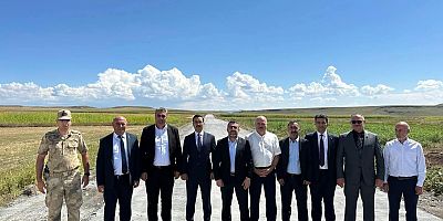 Akyaka’da Grup Köy Yolunda Çalışmalar Yerinde İncelendi
