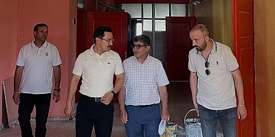 Akyaka Gençlik merkezinde bakım çalışmaları başladı