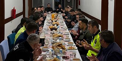 Akyaka ilçe Kaymakamı emniyet mensuplarıyla bir araya geldi