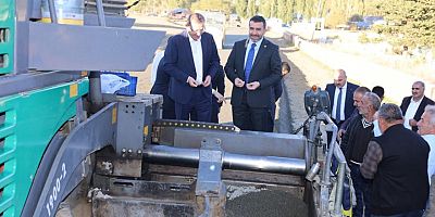 Akyaka Karahan Köyü'ne beton yol yapılıyor