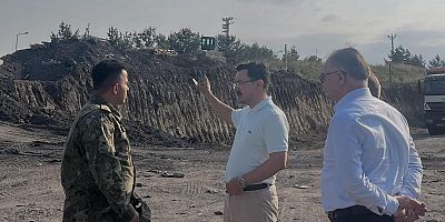 Akyaka Kaymakamı Demirtaş'tan Demiryolu Şantiyesine Ziyaret
