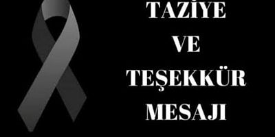 ALİN AİLESİNDEN TAZİYE VE TEŞEKKÜR